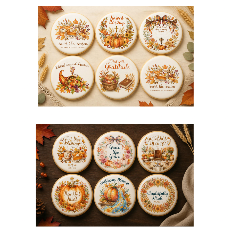 Thanksgiving Blessing Box- Scripture Sugar Cookie Collection (Pre-Order)